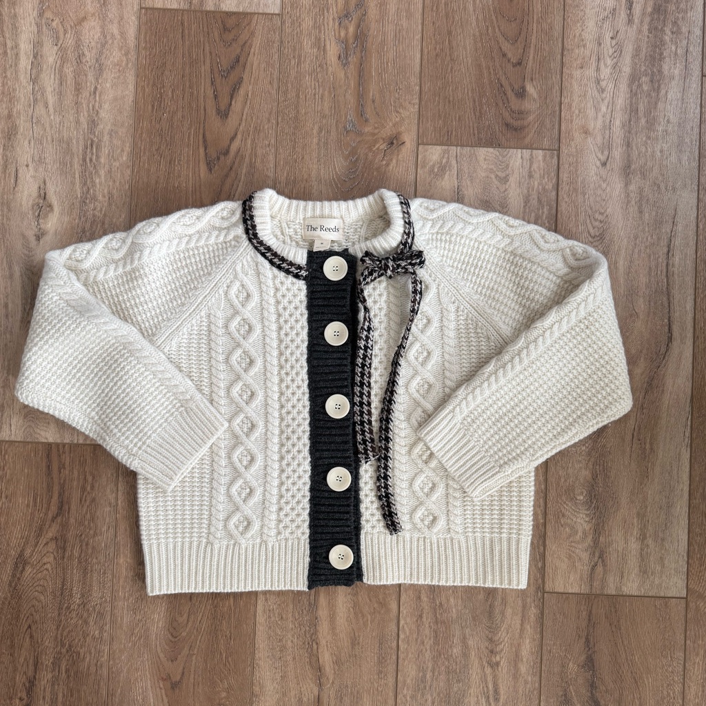 Anthropologie The Reeds Cable Knit Wool Cardigan Nwot